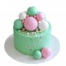 Торт зеленый с шарами №:99611