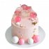 Торт розовый с леденцами №99596