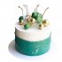 Торт зеленый с шарами №:99611