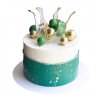 Торт шары зеленый №99594